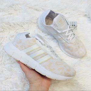 Adidas Swift Run X Leopard Halo Ivory White